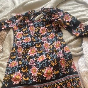 Black mini floral dress it’s brand new tags are not attached
